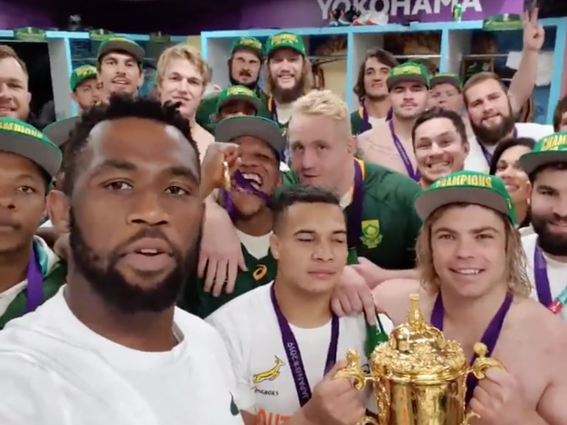 Springboks and Siya Kolisi / Instagram