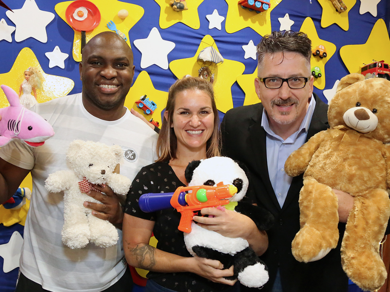Darren, Keri, and Sky at the Toy Story 2019 media launch / Abhi Indrarajan
