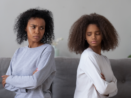 mom and daughter not talking after fight / istock
