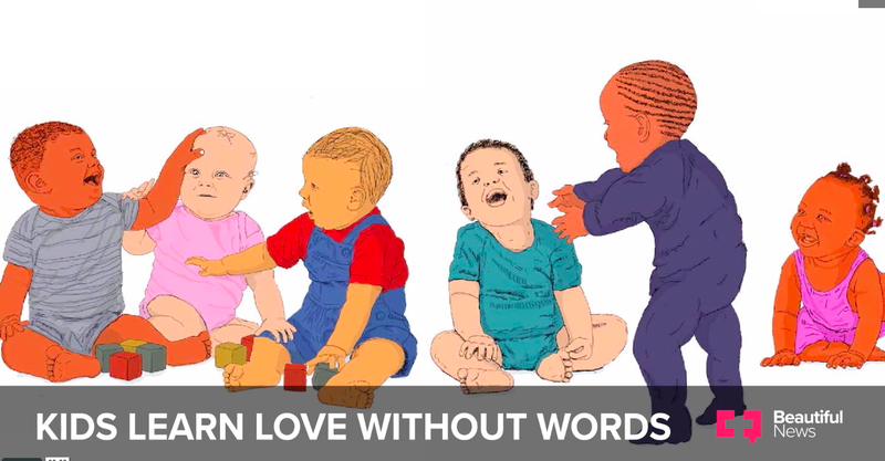 Kids learn love without words