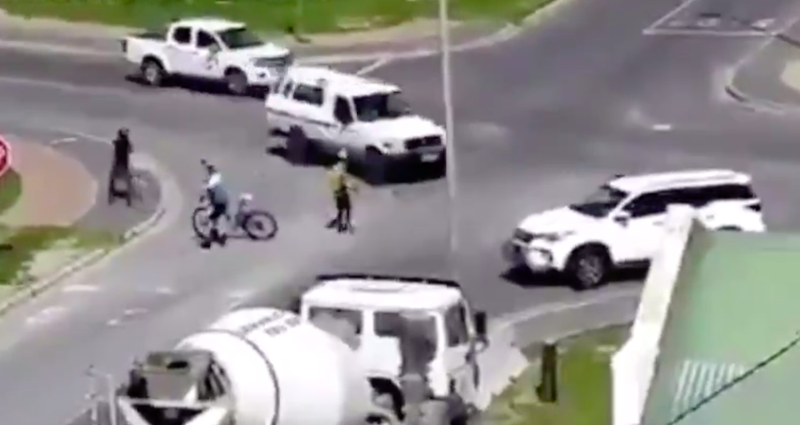 cyclist in Hermanus