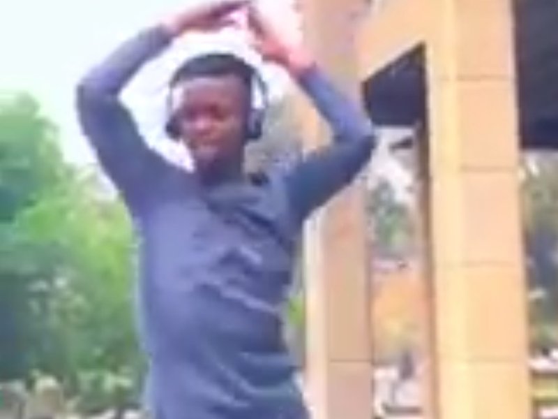 Man dancing in heels