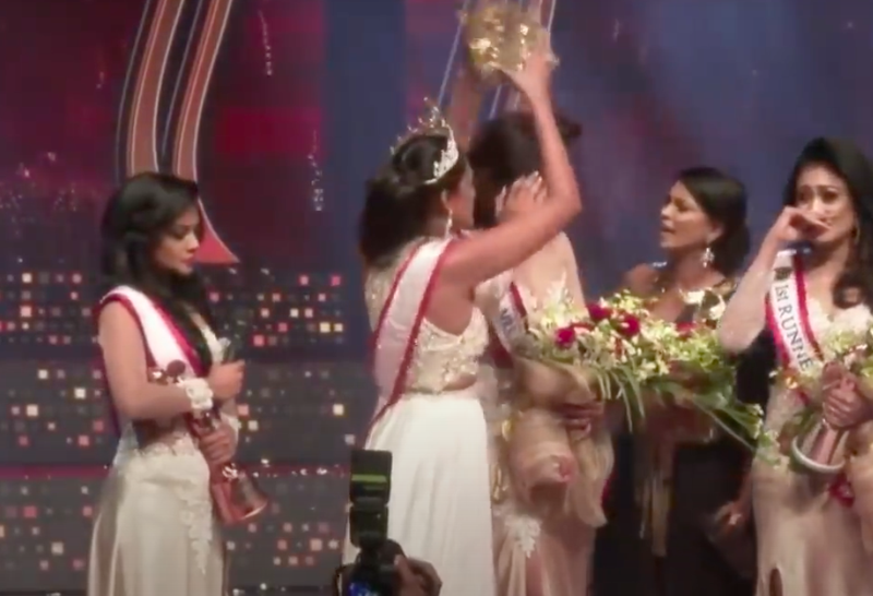 Mrs World' returns her crown after Sri Lanka pageant controversy