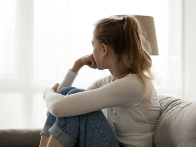 Lady stressed