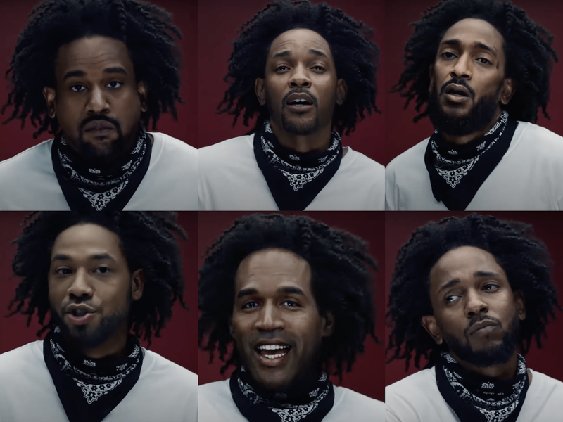 WATCH: Kendrick Lamar shape-shifts into Will Smith, Kanye West, Kobe Bryant and more...