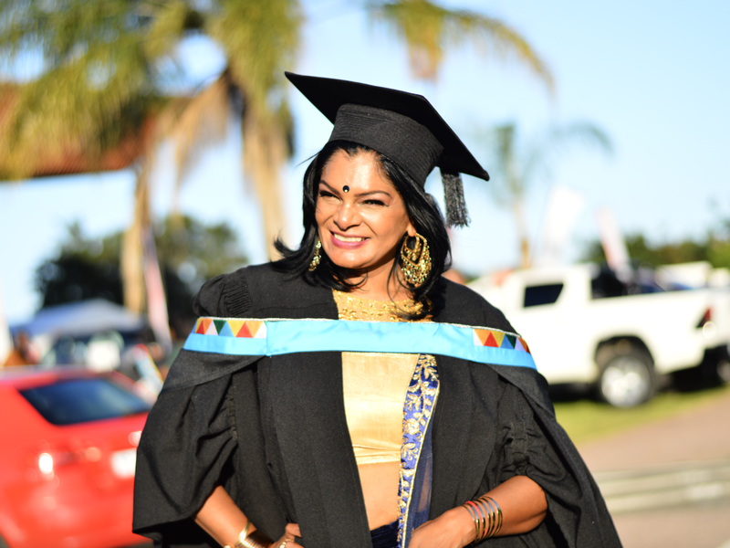 48 year old mom from KZN graduates alongside her son with a degree in criminology