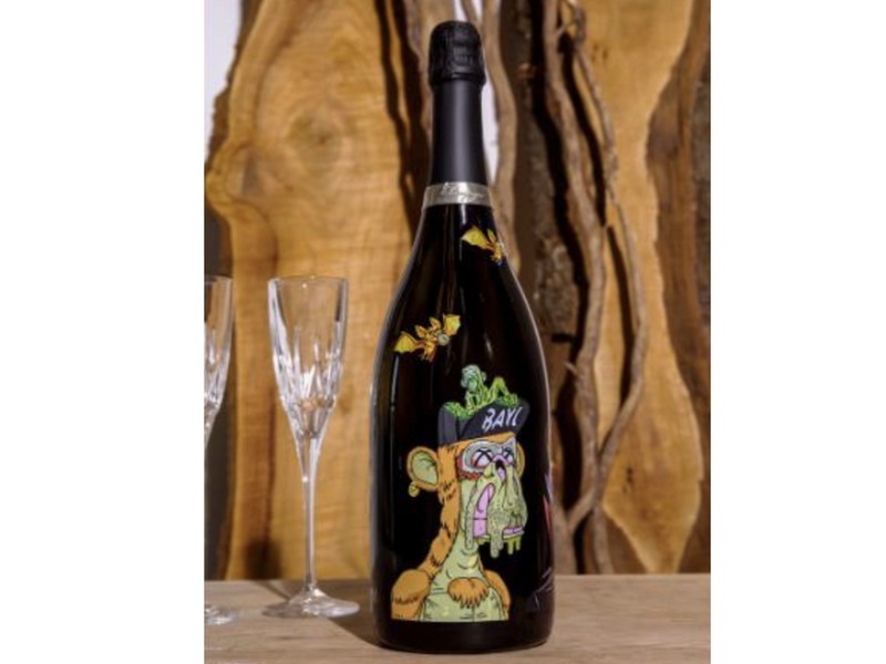 Champagne showers! A bottle that was bought for R43 million