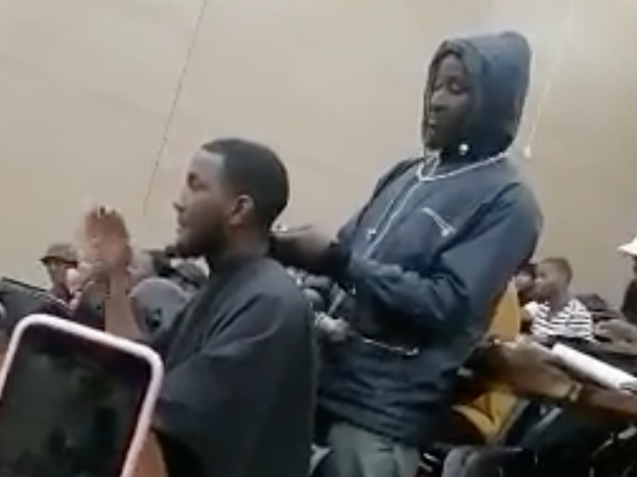 Hilarious: SA Influencer gets hair cut in the middle of a lecture