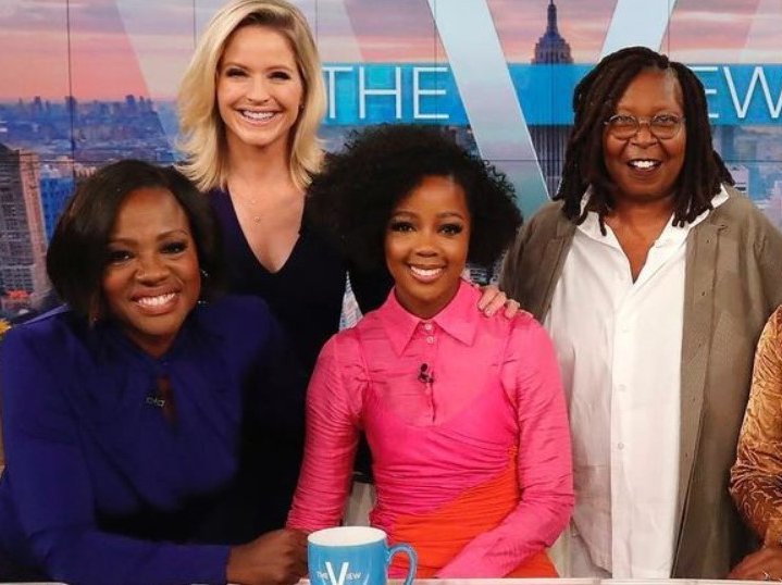 Thuso Mbedu and Viola Davis on The View with Whoopi Goldberg