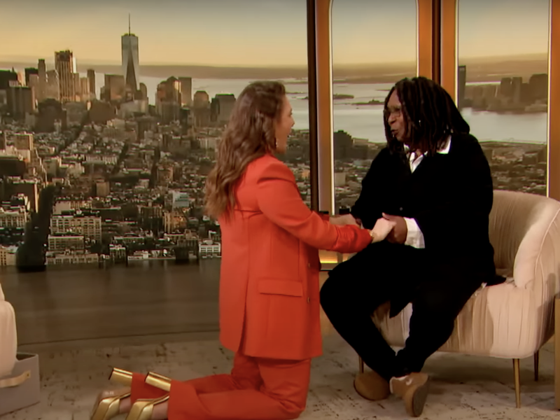Whoopi Goldberg and Drew Barrymore