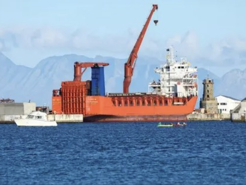 Lady R Russian tanker docked in Simons Town