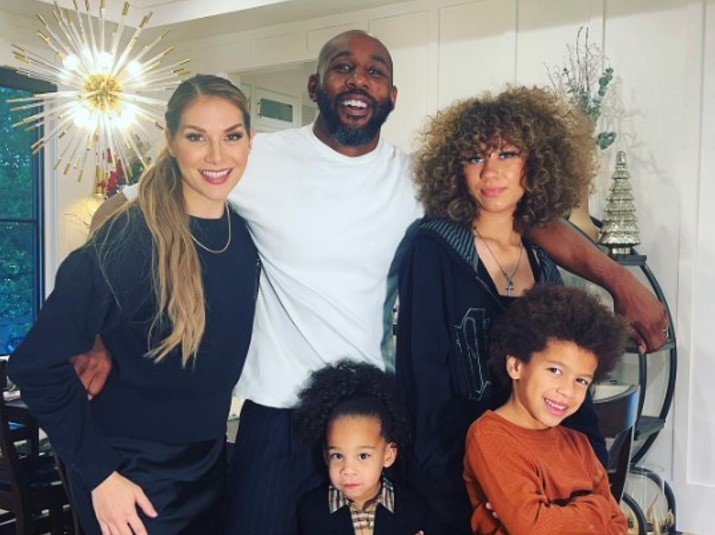Stephen 'tWitch' Boss,  his wife Allison Holker and their three children