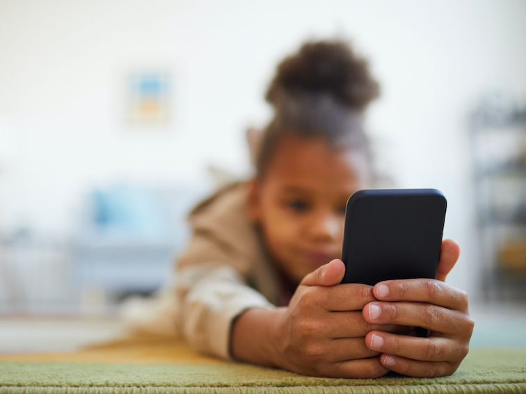Child on Phone