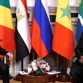Vladimir Putin and Cyril Ramaphosa