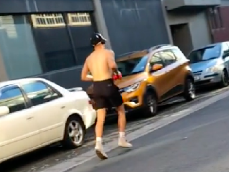 Woman serenades crush