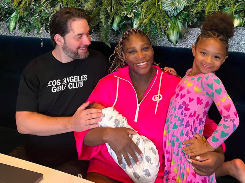 Serena Williams and family