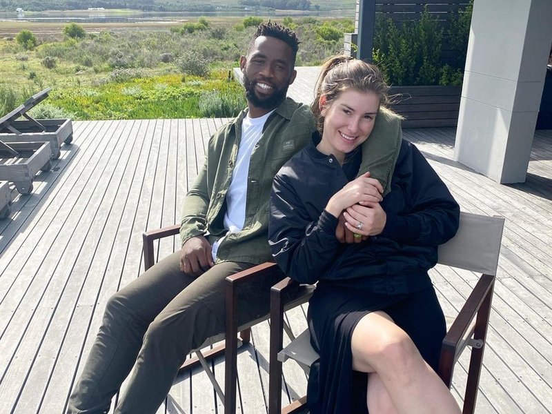 Rachel Kolisi and Siya Kolisi