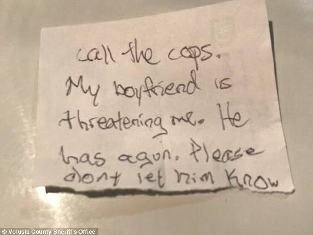 Note from kidnapping victim