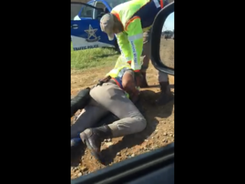 Scuffle traffic officers