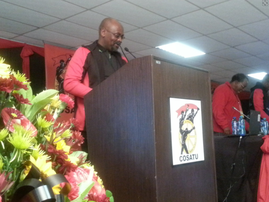 Sdumo Dlamini at Cosatu CC
