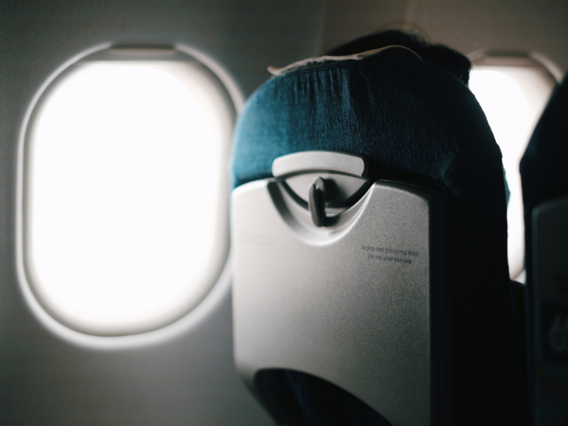 Seat inside an airplane