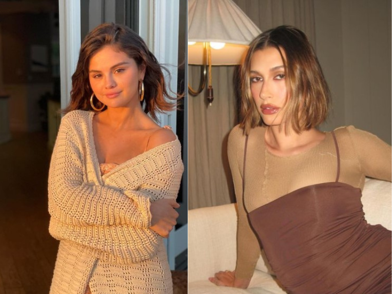 Selena Gomez and Hailey Bieber