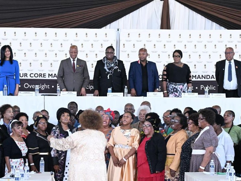 KZN Premier Thami Ntuli at the senior citizens parliament in KwaXimba, eThekwini