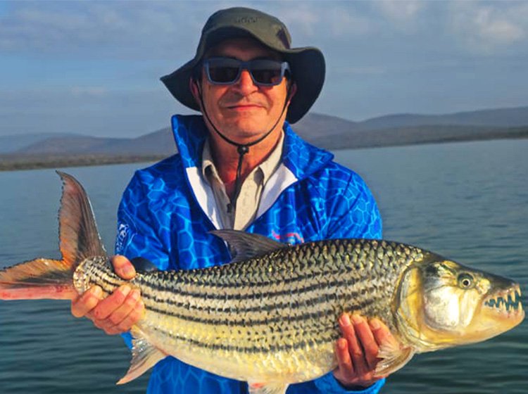Sergio Loureiro with a stunning tigerfish weighing 6.1kg from Jozini