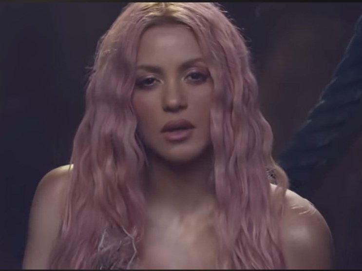 Shakira in a scene from her 'Copa Vacía' music video