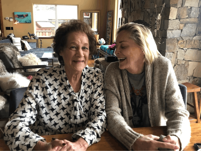 Sharon Stone and her mother Dorothy