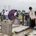 Mourners at the graves of Sharpeville Massacre victims