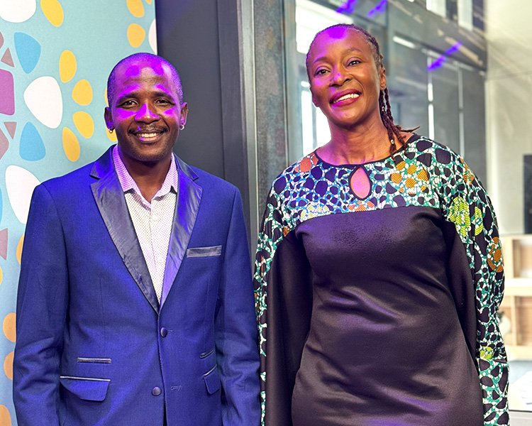 Sibusiso Vilane with Saray Khumalo