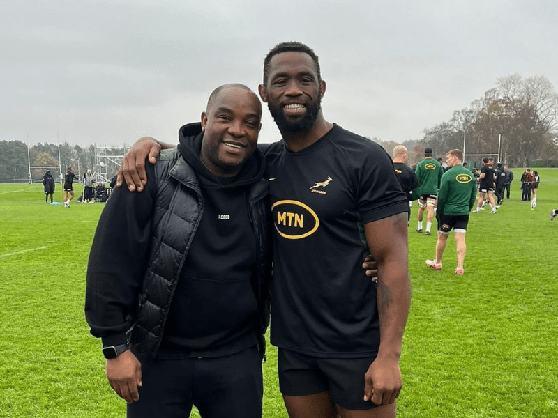 Siya Kolisi and Benni McCarthy
