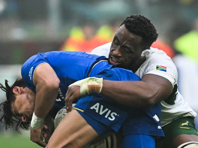 Springbok captain Siya Kolisi against Italy November 2025