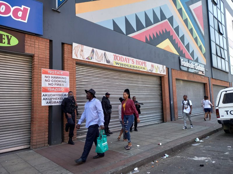 Some Durban CBD stores close amid national shutdown march