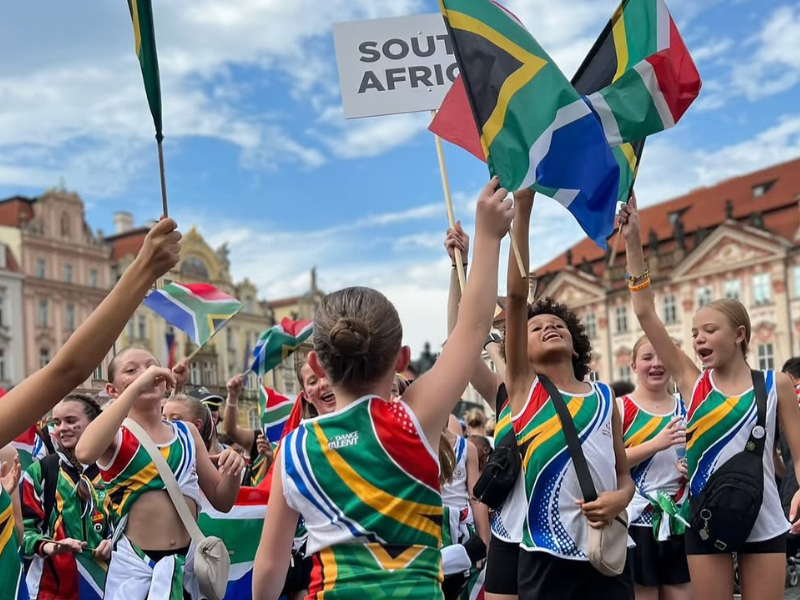 South African dancers at the Dance World Cup in Spain 2025