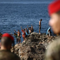 Spanish police and troops patrol the streets of Ceuta
