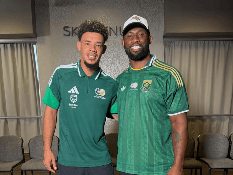 Ronwen Williams and Siya Kolisi