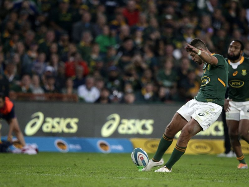 Springbok fly-half Handre Pollard in Rugby Championship 2023