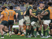 Springboks versus Wallabies in Rugby Championship