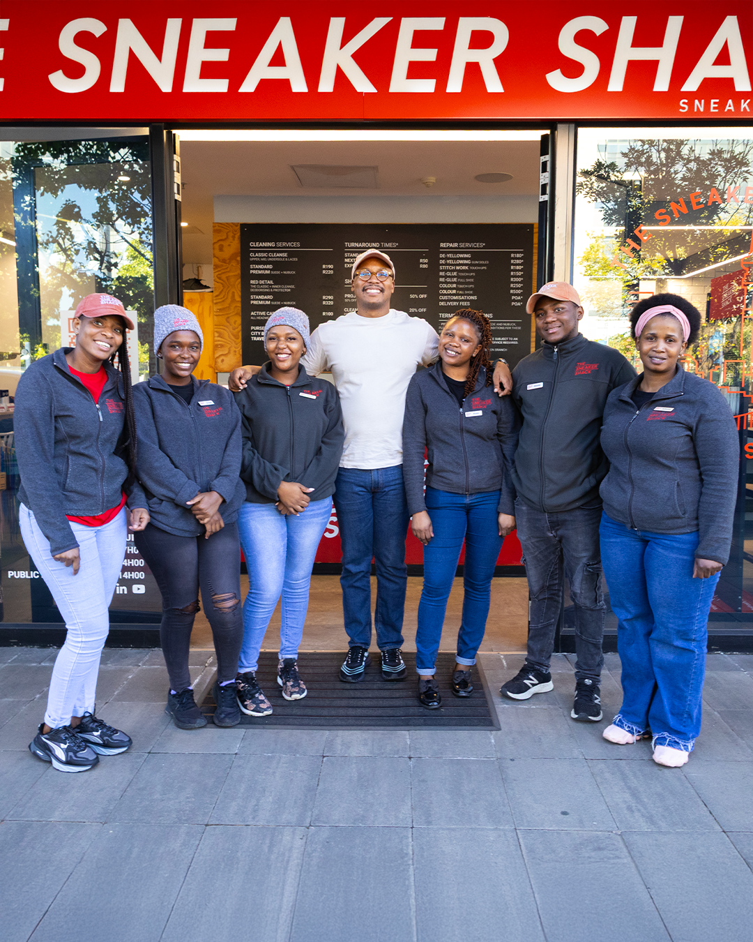 Staff and lolo Sneaker Shack