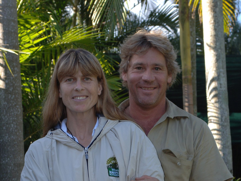 Steve Irwin and Terri Irwin