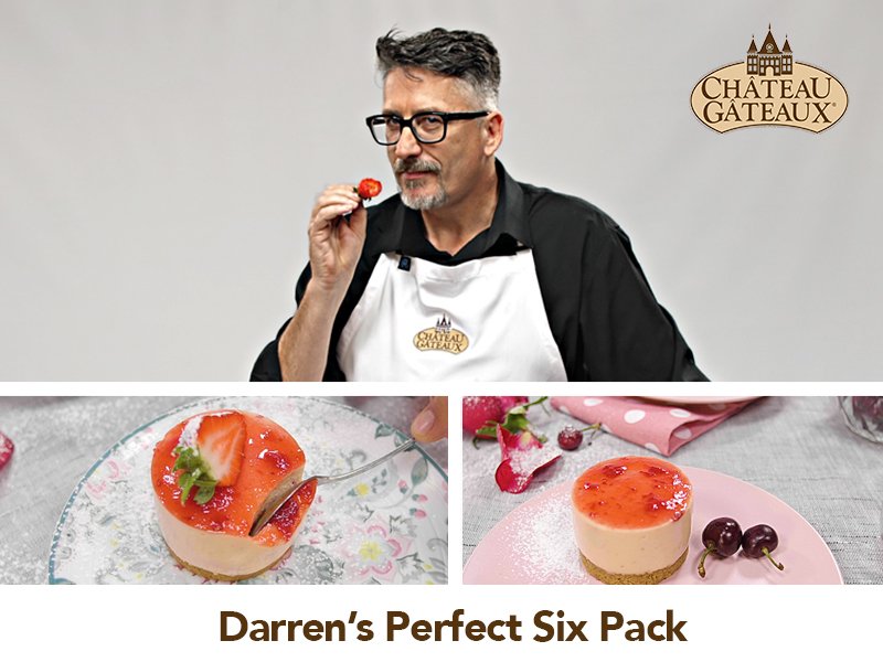 darren with strawberry cheese cake