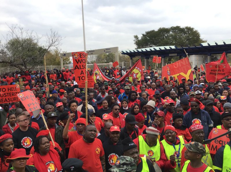 Striking eskom workers