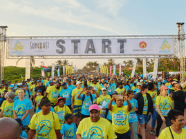 Suncoast East Coast Radio Big Walk start line