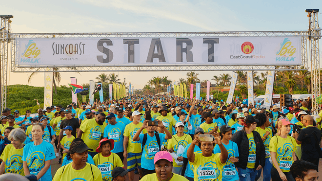 Suncoast East Coast Radio Big Walk start line