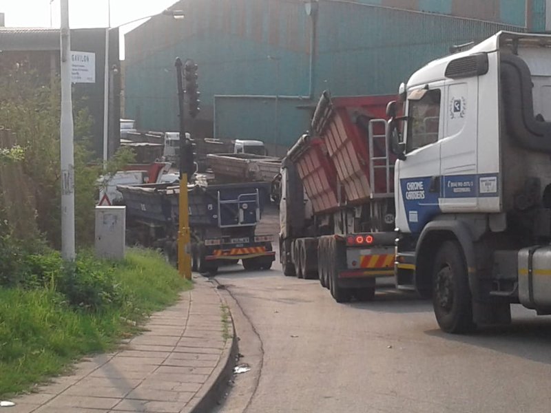 Truck congestion in Durban 2