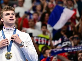 Gold medallist France's Leon Marchand