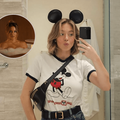 Sydney Sweeney takes a bathroom selfie wearing Mickey Mouse ears