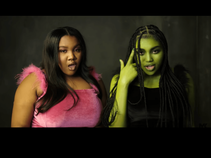 Brandy's daughter Syria Smith and singer Krista Campbell